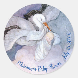  speciaal Baby shower voor leveringswinkels Ronde Sticker
