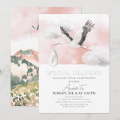 Speciaal Baby shower voor speciale bezorgingswinke Kaart (Voorkant / Achterkant)