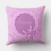 Speciaal babymeisje Roze Lijst Pillow Kussen (Achterkant)