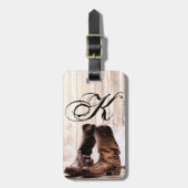 Speciaal Bagagelabel Boots Country Rustic West (Voorkant verticaal)