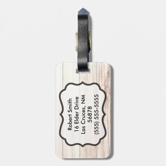 Speciaal Bagagelabel Boots Country Rustic West (Achterkant verticaal)