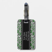 Speciaal bagagelabel met golfballdesign (Achterkant verticaal)