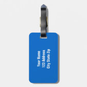 Speciaal bagagelabel met sportvoetbal (Achterkant verticaal)