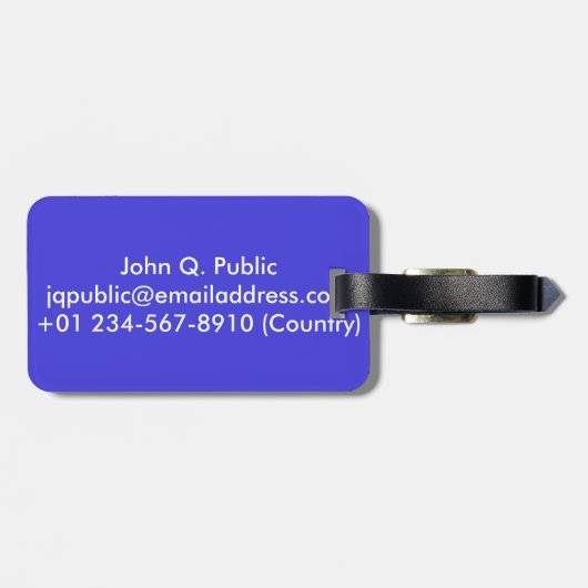 Speciaal Bagagelabel Pura Vida (Achterkant horizontaal)