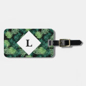 Speciaal bagagelabel Tropische bladeren (Voorkant horizontaal)