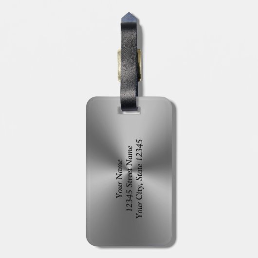 Speciaal bagagelabel voor het transport van zilver (Achterkant verticaal)