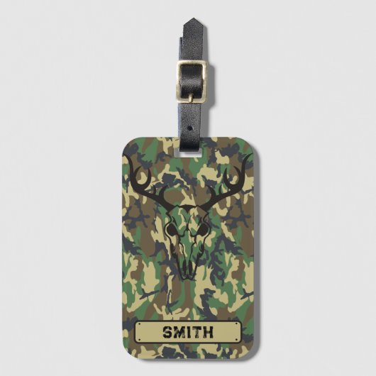 Speciaal Bagagelabel Woodlands Camouflage (Voorkant (verticaal))