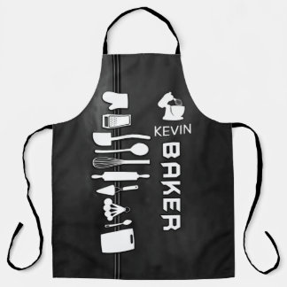 Speciaal Baker Apron met aangepaste naam Schort