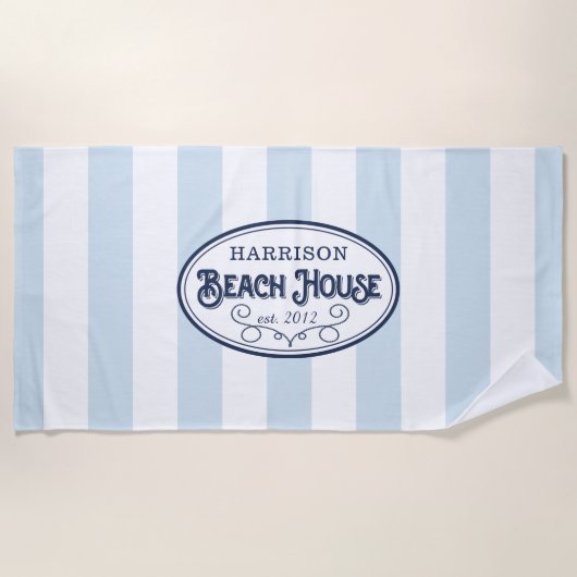 Speciaal bandenhuis Stripe Strandlaken (Voorkant)