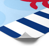 Speciaal bannerteken voor de Nautische krab Poster (Hoek)