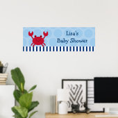 Speciaal bannerteken voor de Nautische krab Poster (Thuiskantoor)