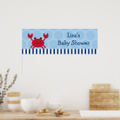 Speciaal bannerteken voor de Nautische krab Poster (Keuken)
