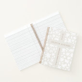 Speciaal baptisme Gift Floral Cross-Notitieboek Notitieboek (Binnen)