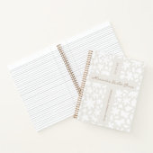 Speciaal baptisme Gift Floral Cross-Notitieboek Notitieboek (Binnen)