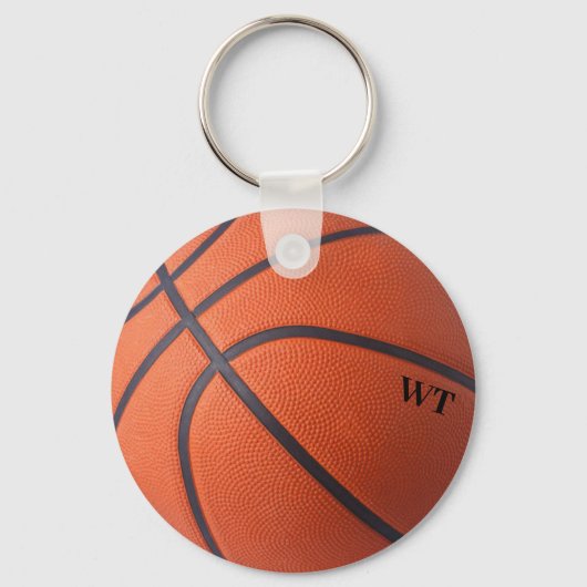 Speciaal basketbal initialen sleutelhanger (Voorkant)