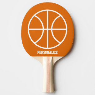 Speciaal basketbal logo pingpongpeddel tafeltennisbatje