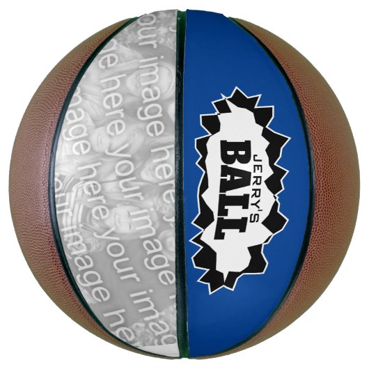 Speciaal basketbal met aangepaste foto (Verticaal)