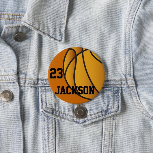 Speciaal Basketball-ontwerp Ronde Button 7,6 Cm (In situ)