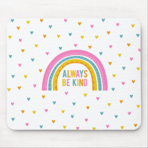 Speciaal 'Be Kind'-regenboogklembord Muismat