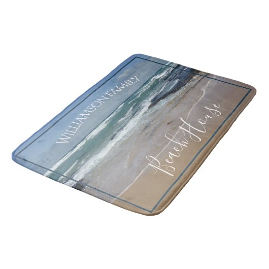 Speciaal beach House Ocean Large Bath Mat (Gekanteld)