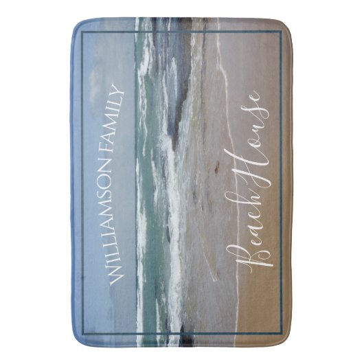 Speciaal beach House Ocean Large Bath Mat (Voorkant Verticaal)
