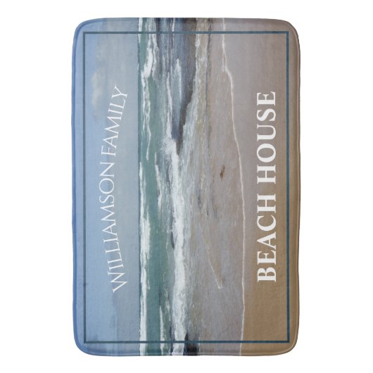 Speciaal beach House Ocean Large Bath Mat (Voorkant Verticaal)