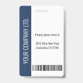 Speciaal bedrijfs verklaarde Blauwe identiteitskaa Badge (Achterkant)