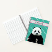 Speciaal Beer Cute Panda Kind dierbenaming Notitieboek (Binnen)