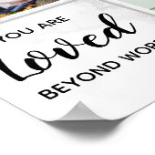 Speciaal begrafenismonument Unieke fotocollage Poster (Hoek)