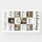 Speciaal begrafenismonument Unieke fotocollage Spandoek (Horizontaal)