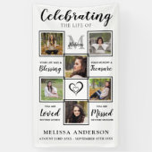 Speciaal begrafenismonument Unieke fotocollage Spandoek (Verticaal)