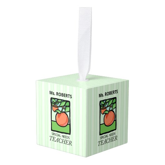 Speciaal behoeftendocent Dank u, Apple Decoratie (Voorkant hoekig)