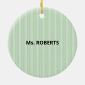 Speciaal behoeftendocent Dank u, Apple Keramisch Ornament (Achterkant)