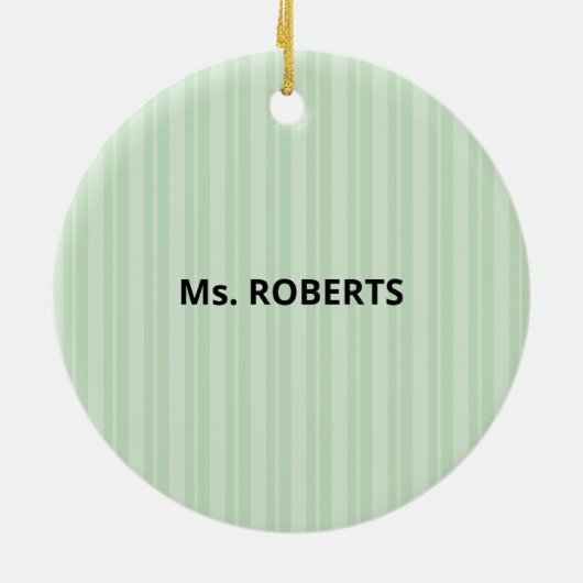 Speciaal behoeftendocent Dank u, Apple Keramisch Ornament (Achterkant)