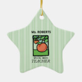 Speciaal behoeftendocent Dank u, Apple Keramisch Ornament (Achterkant)