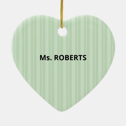 Speciaal behoeftendocent Dank u, Apple Keramisch Ornament (Achterkant)