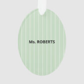 Speciaal behoeftendocent Dank u, Apple Ornament (achterkant)