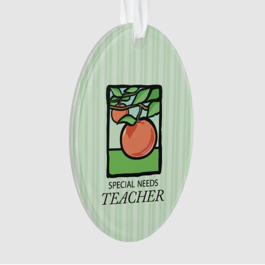 Speciaal behoeftendocent Dank u, Apple Ornament (voorkant)