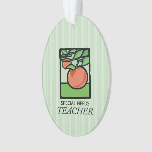 Speciaal behoeftendocent Dank u, Apple Ornament (voorkant)