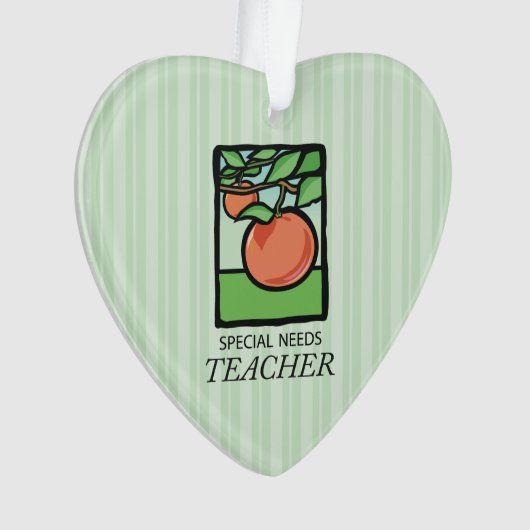 Speciaal behoeftendocent Dank u, Apple Ornament (voorkant)