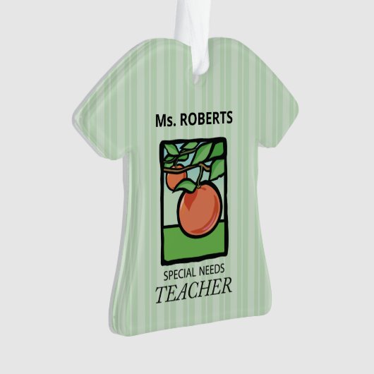 Speciaal behoeftendocent Dank u, Apple Ornament (voorkant)