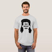 Speciaal bericht Funny Mullet Graphic T-shirt (Voorkant volledig)