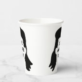 Speciaal bericht Funny Mullet Illustratie Papieren Bekers (Links)