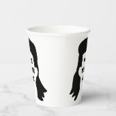 Speciaal bericht Funny Mullet Illustratie Papieren Bekers (Rechts)