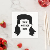 Speciaal bericht Funny Mullet Illustratie Servet (Insitu)