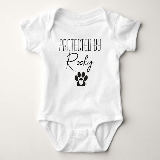 Speciaal beschermd door honden Baby Romper (Voorkant)