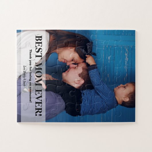 Speciaal beste mam ooit foto legpuzzel (Horizontaal)
