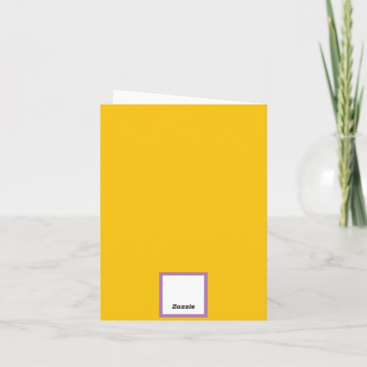 Speciaal beste mammie ooit - gele bloemen Foto Kaart (Achterkant)