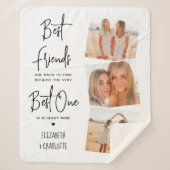 Speciaal beste vrienden 3 Fotovriendschap Sherpa Deken (Voorkant)