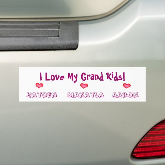 Speciaal bevel voor de Bumpersticker van Debbie/Gr (Op auto)